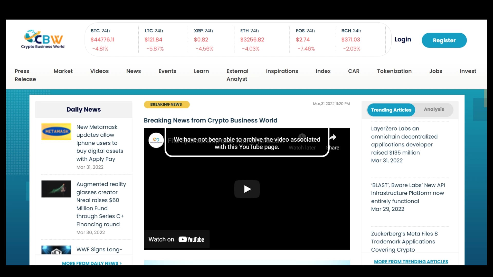 Website design project preview